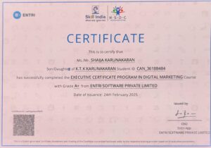 SHAIJA KARUNAKARAN PORTFOLIO