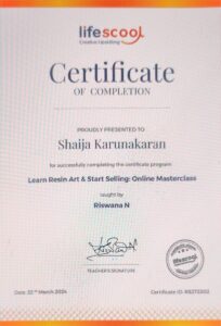 SHAIJA KARUNAKARAN PORTFOLIO